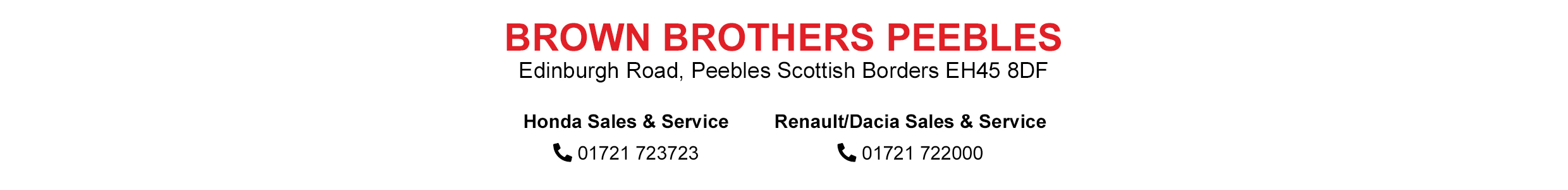 footer address
